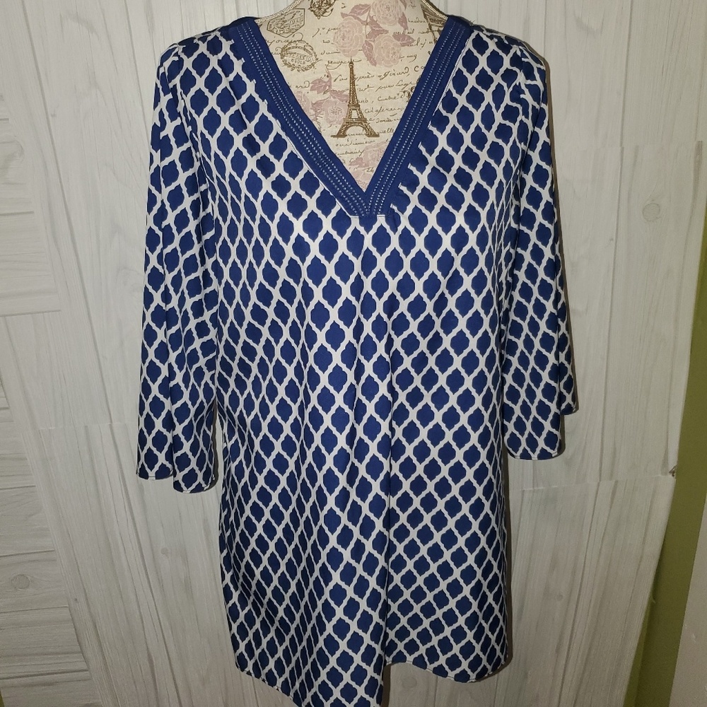 Retro Therads navy/white tunic brand new large